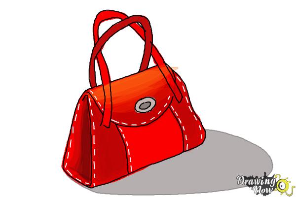 Lady Handbag Flat Sketch Fashion Illustration Stock Vector (Royalty Free)  2304435121 | Shutterstock