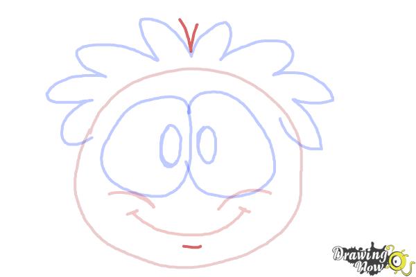 How to Draw a Puffle - Step 7