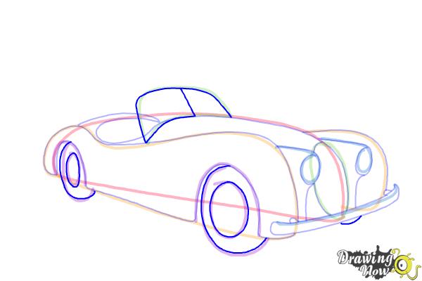How to Draw Old Cars - Step 11