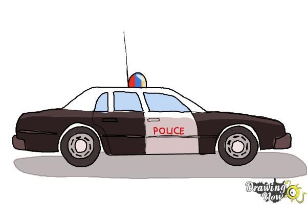 How to Draw a Police Car - Step 10