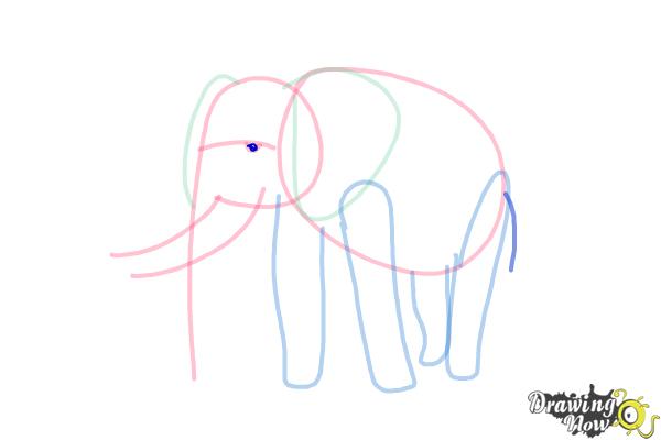 How to Draw Elephants - Step 8