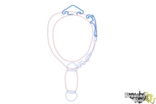 How to Draw a Mirror - Step 5 How to Draw a Mirror - Step 5