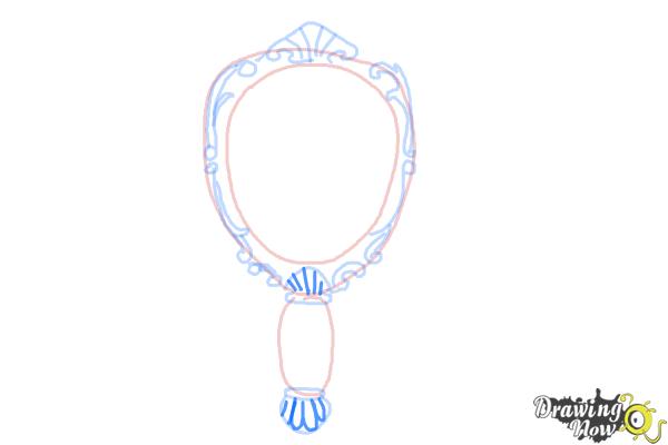 How to Draw a Mirror - Step 8 How to Draw a Mirror - Step 8