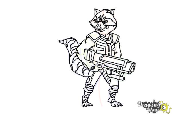 Daily Sketch Rocket Raccoon  Jason Muhr  Illustration  Graphic Design