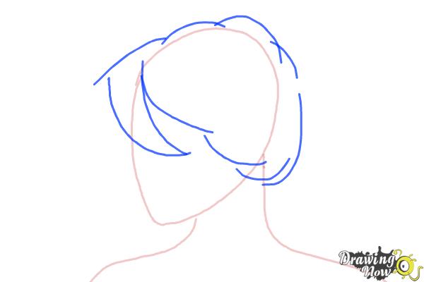 How To Draw A Messy Bun Drawingnow