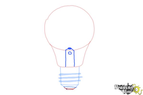 How to Draw a Light Bulb - Step 5