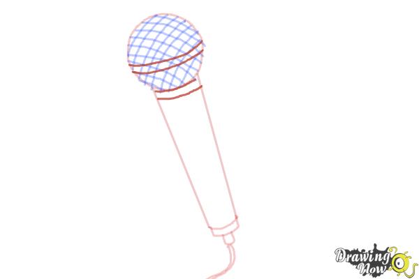 How to Draw a Microphone - Step 6