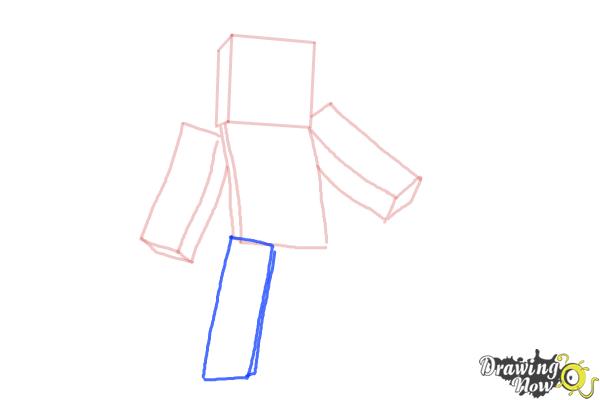 How to Draw Minecraft Characters - Step 5