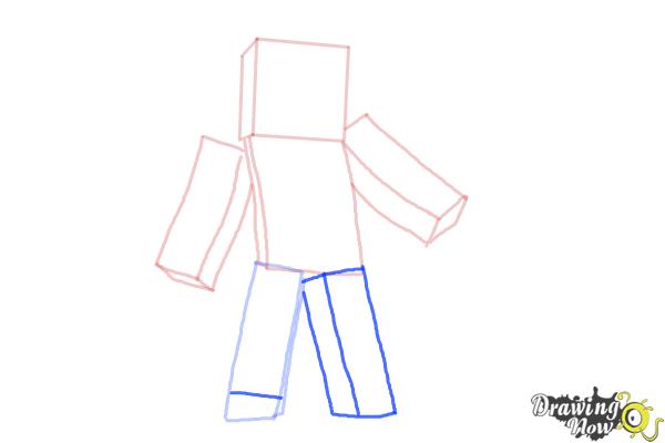 How to Draw Minecraft Characters - Step 6