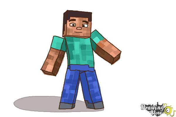 How to Draw Minecraft Characters - Step 9