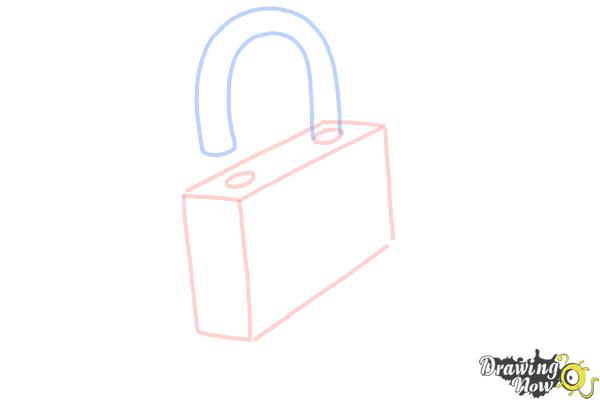 How to Draw a Lock - Step 5