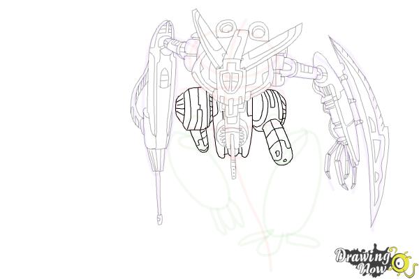 How to Draw a Mech - Step 18