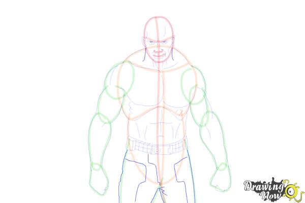 How to Draw Drax The Destroyer from Guardians Of The Galaxy - Step 10