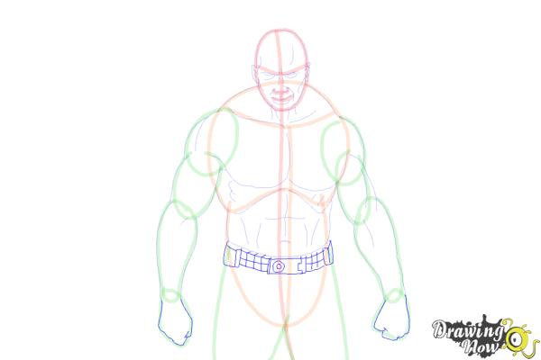 How to Draw Drax The Destroyer from Guardians Of The Galaxy - Step 9