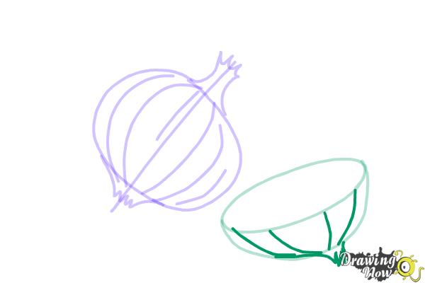 How to Draw an Onion - Step 5