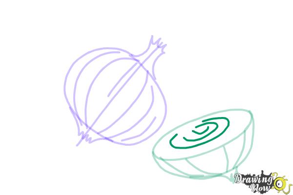 How to Draw an Onion - Step 6