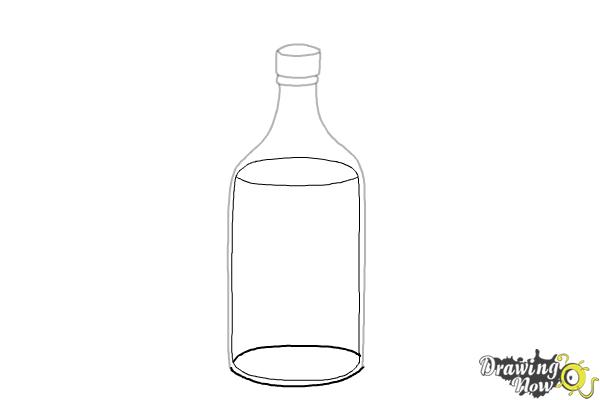 How to Draw a Water Bottle - Step 5