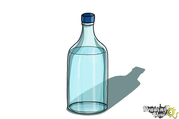How to Draw a Water Bottle - Step 6