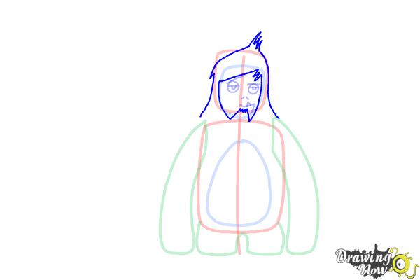 How to Draw a Yeti - Step 8