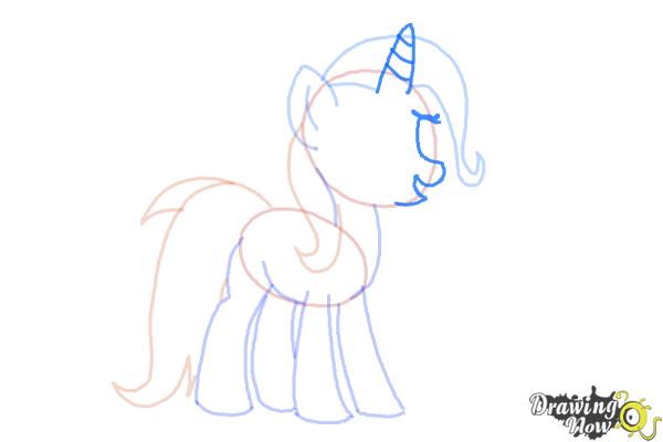 How to Draw Trixie Lulamoon from My Little Pony Friendship Is Magic - Step 6