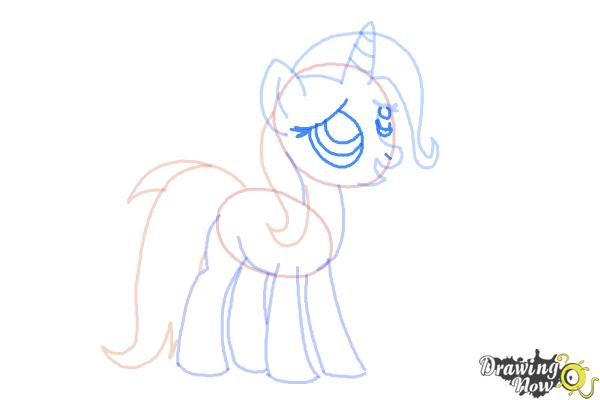 How to Draw Trixie Lulamoon from My Little Pony Friendship Is Magic - Step 7