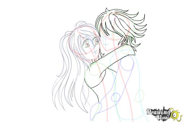 Loving Couple kissing Drawing  How to Draw a Romantic Couple Step by Step  