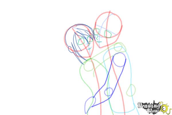 How to Draw a Cute Couple - Step 7