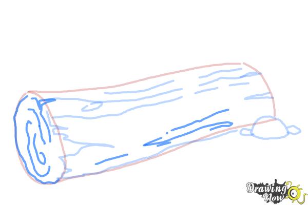 How to Draw a Log - Step 7