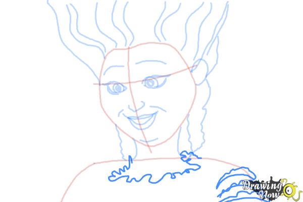 How to Draw Marie Antoinette from Mr. Peabody &Amp; Sherman - Step 7