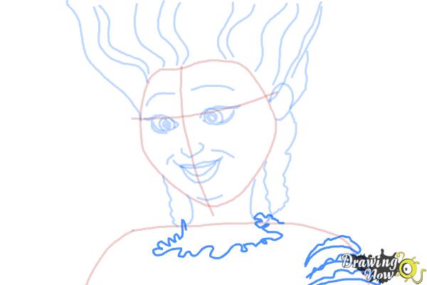How to Draw Marie Antoinette from Mr. Peabody &Amp; Sherman - Step 7