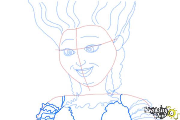 How to Draw Marie Antoinette from Mr. Peabody &Amp; Sherman - Step 8