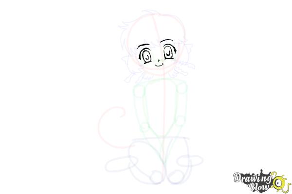 How to Draw Kiki from Mew Mew Power - Step 7