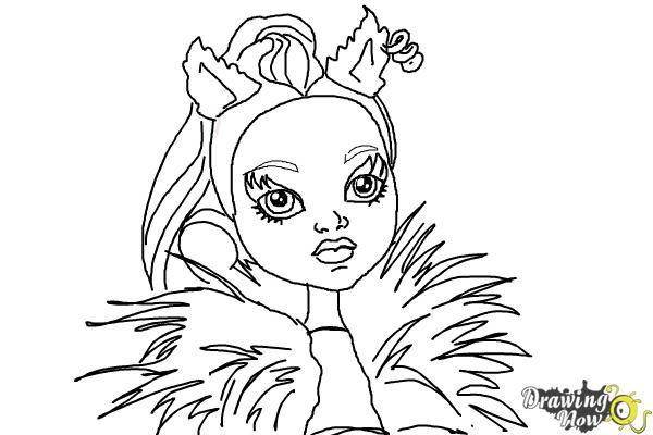 How to Draw Clawvenus from Monster High Freaky Fusion - Step 10 How to Draw Clawvenus from Monster High Freaky Fusion - Step 10