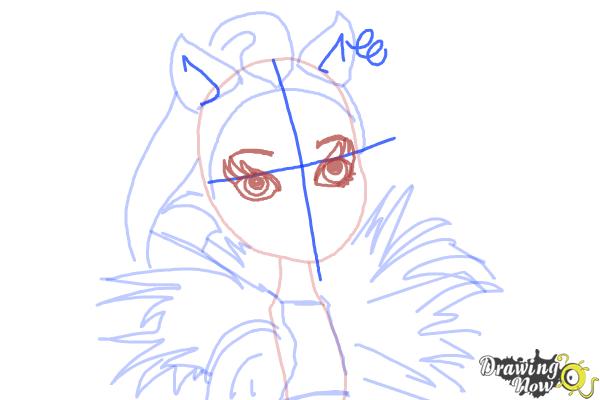 How to Draw Clawvenus from Monster High Freaky Fusion - Step 8 How to Draw Clawvenus from Monster High Freaky Fusion - Step 8