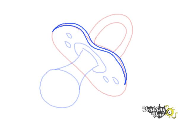 How to Draw a Pacifier - Step 7