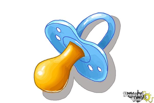 How to Draw a Pacifier - Step 9