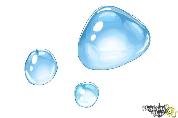 How to Draw Water Drops - Step 6