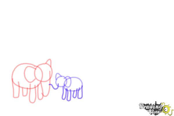 How to Draw a Zoo - Step 4 How to Draw a Zoo - Step 4