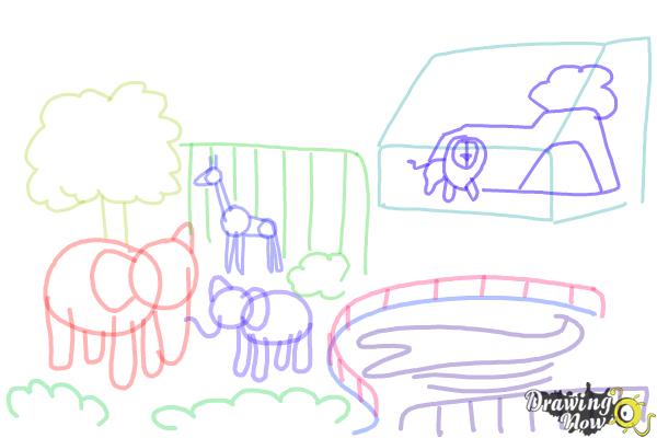 How to Draw a Zoo - Step 8