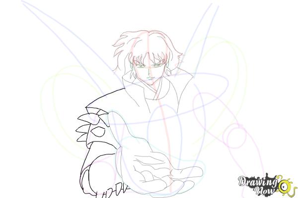 How to Draw Naraku from Inuyasha - Step 14