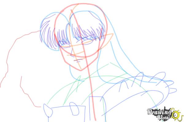 How to Draw Sesshomaru from Inuyasha - Step 10