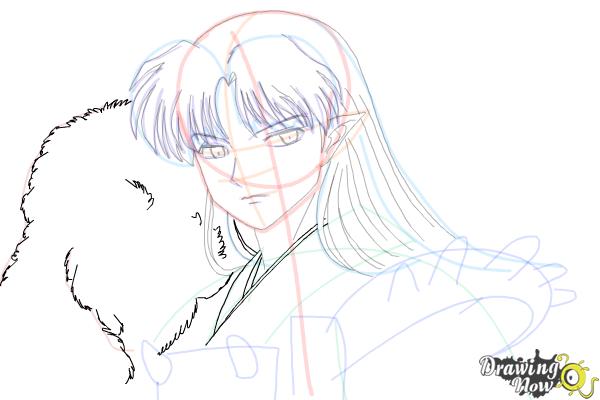 How to Draw Sesshomaru from Inuyasha - Step 13