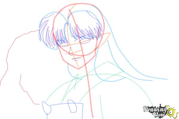 How to Draw Sesshomaru from Inuyasha - Step 9