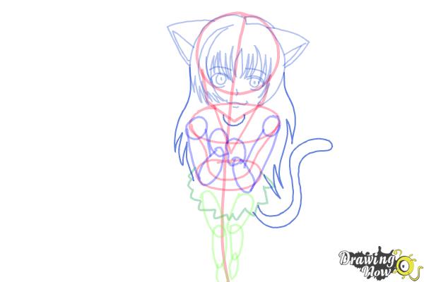 How to Draw a Neko - Step 12