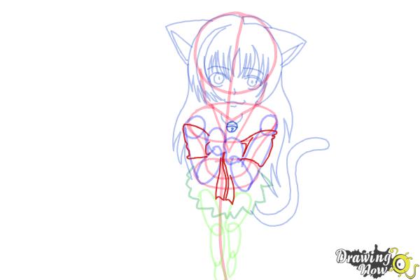 How to Draw a Neko - Step 13