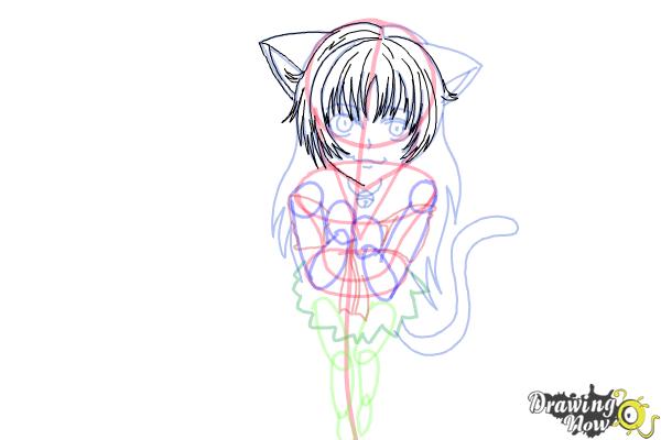 How to Draw a Neko - Step 14