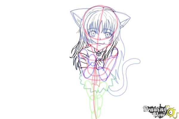 How to Draw a Neko - Step 16