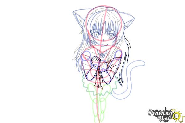 How to Draw a Neko - Step 17