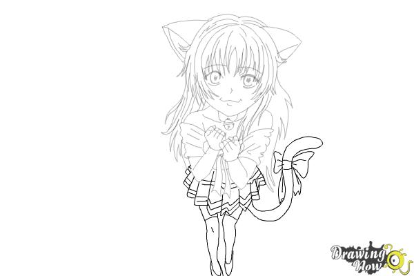 Drawing Anime Neko Girl Step By Step, Drawing Anime Neko An…