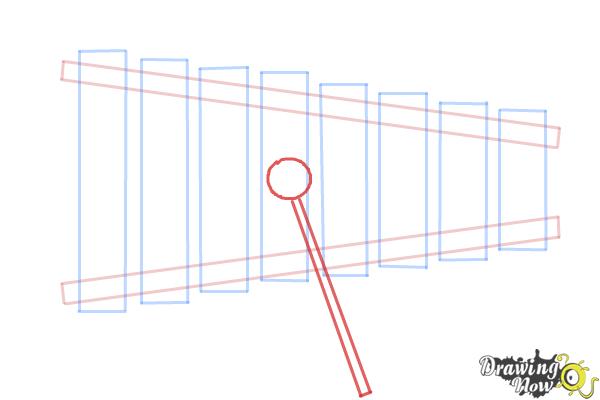 How to Draw a Xylophone - Step 5